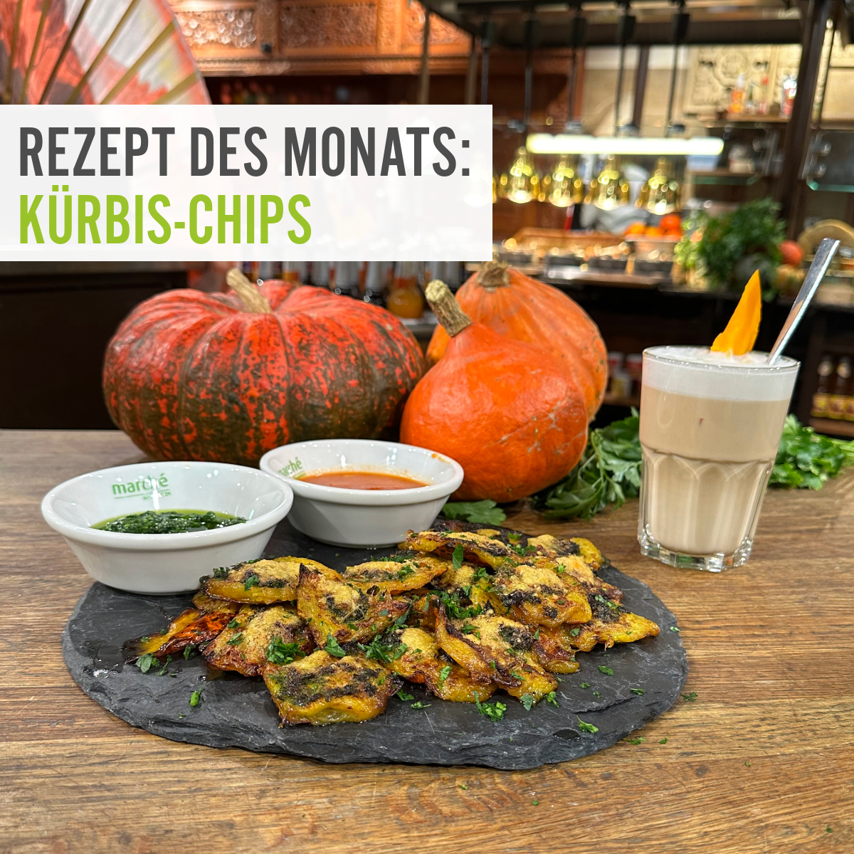 Rezept des Monats Oktober Kürbis Chips
