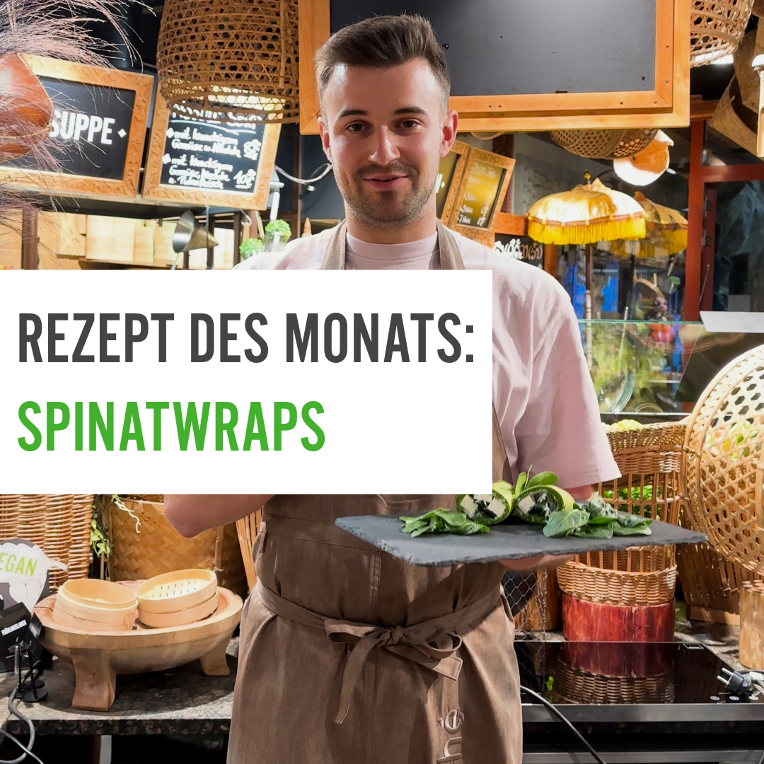 Rezept des Monats März grüne Spinatwraps
