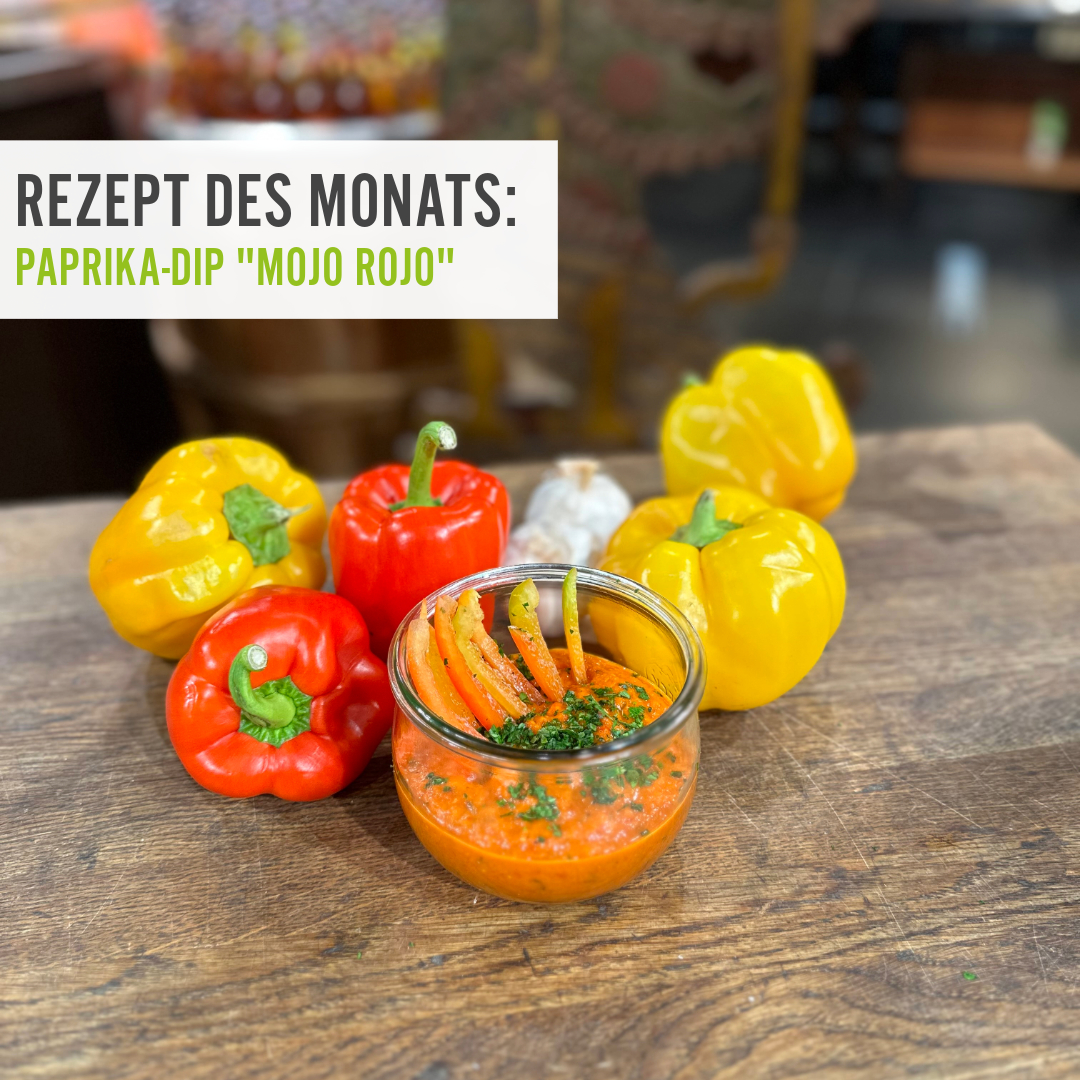 Rezept des Monats September Paprika Dip Mojo Rojo