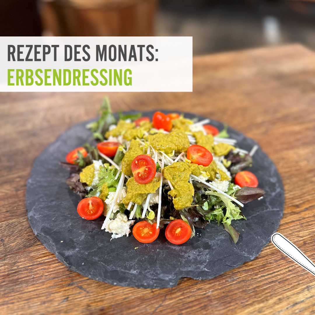 Rezept des Monats Juni Erbsendressing