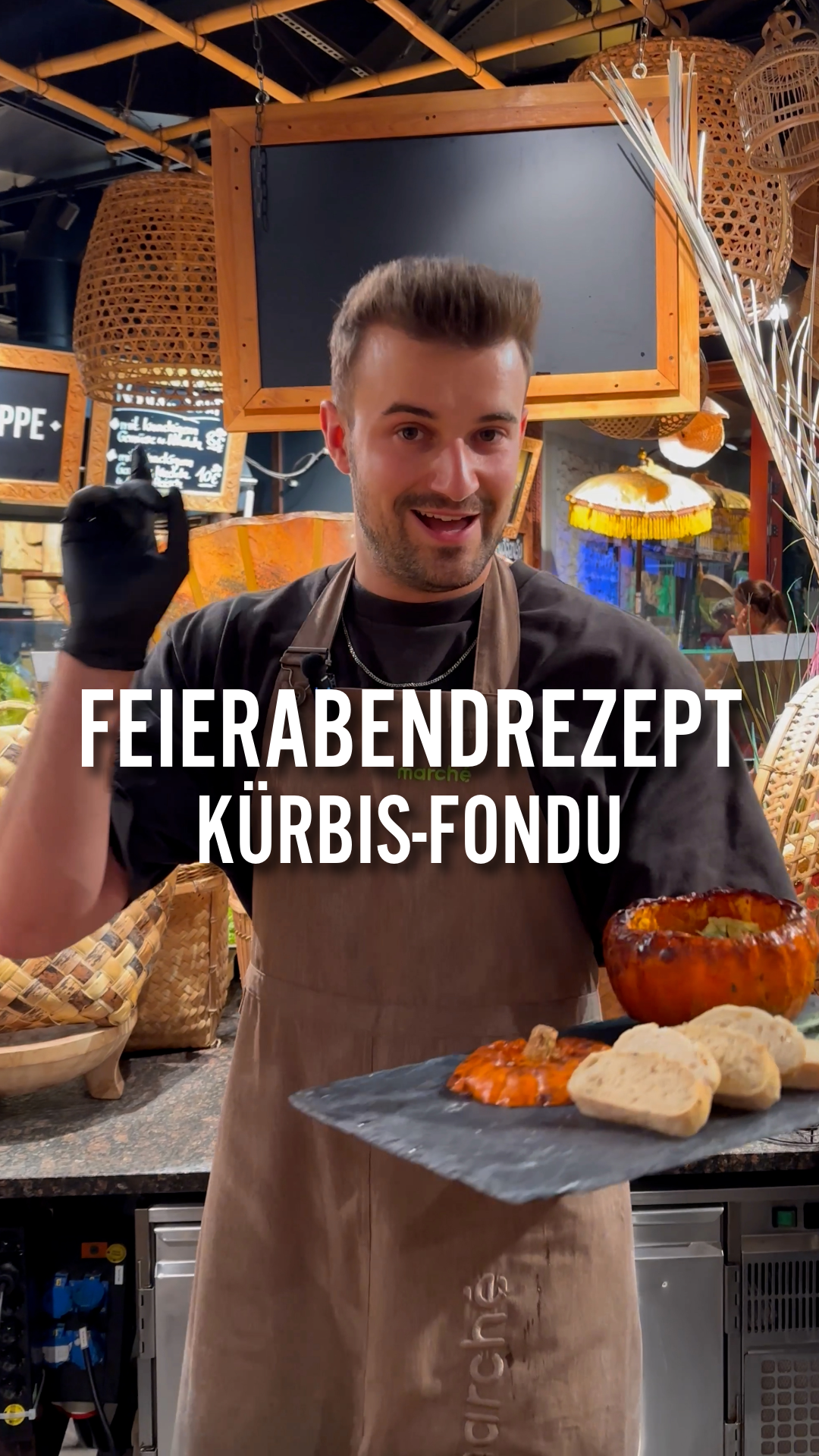 Feierabendrezept Kürbis Fondue