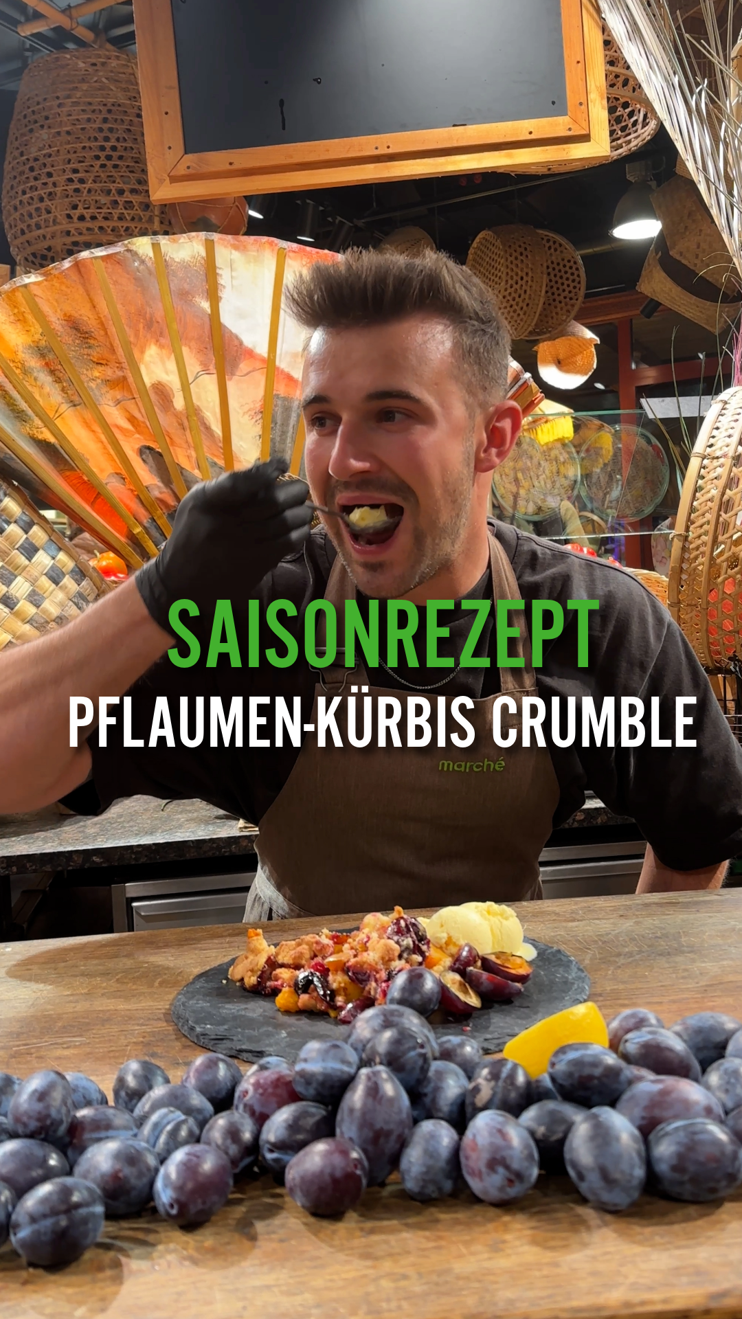 Pflaumen Kürbis Crumble